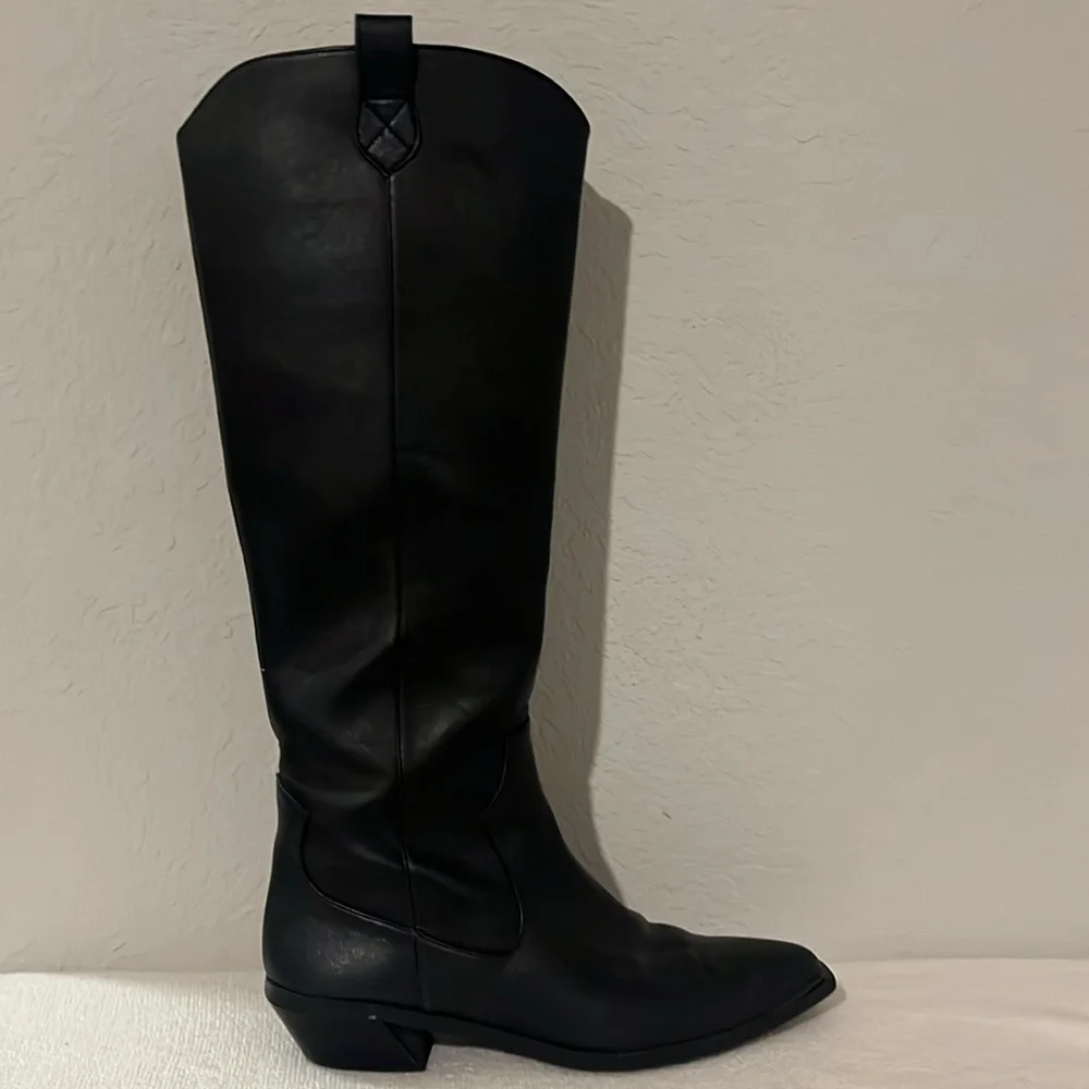 Bershka cowboy knee high boots size‎ eur 38